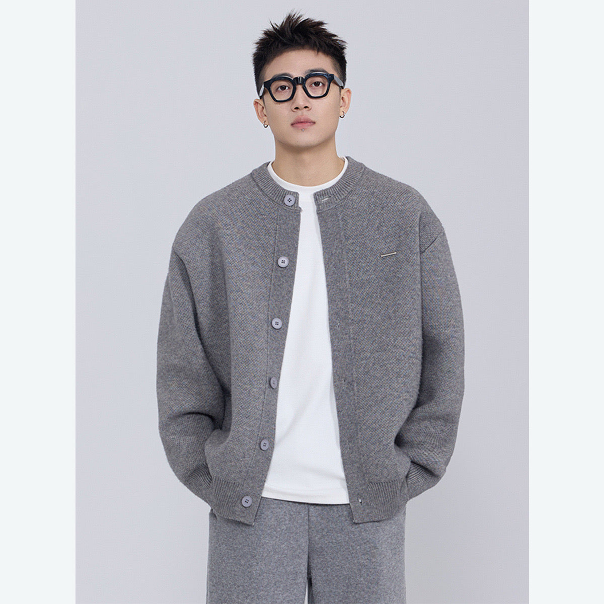 Aura Lacoste Strickblouson Herren