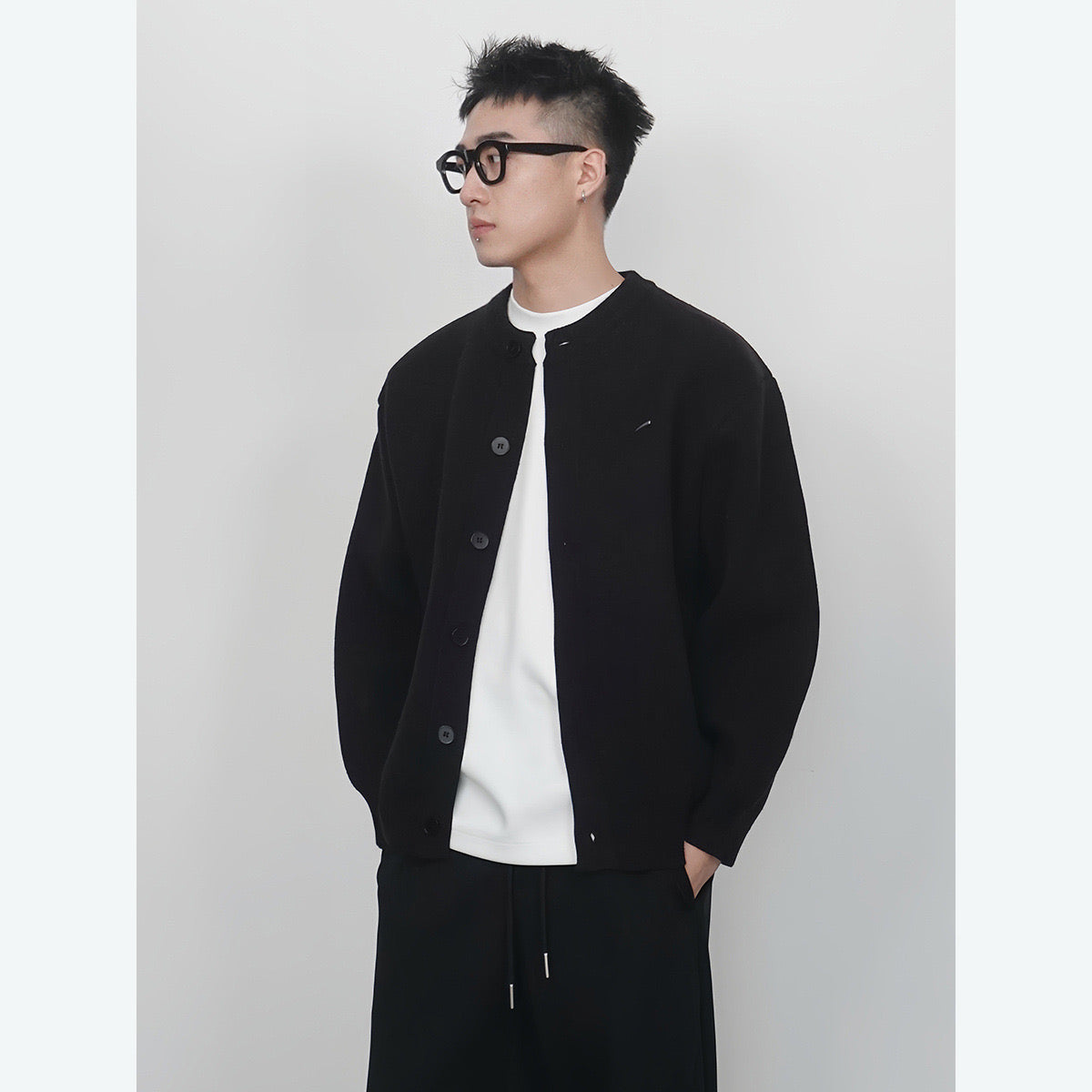 Aura Lacoste Strickblouson Herren