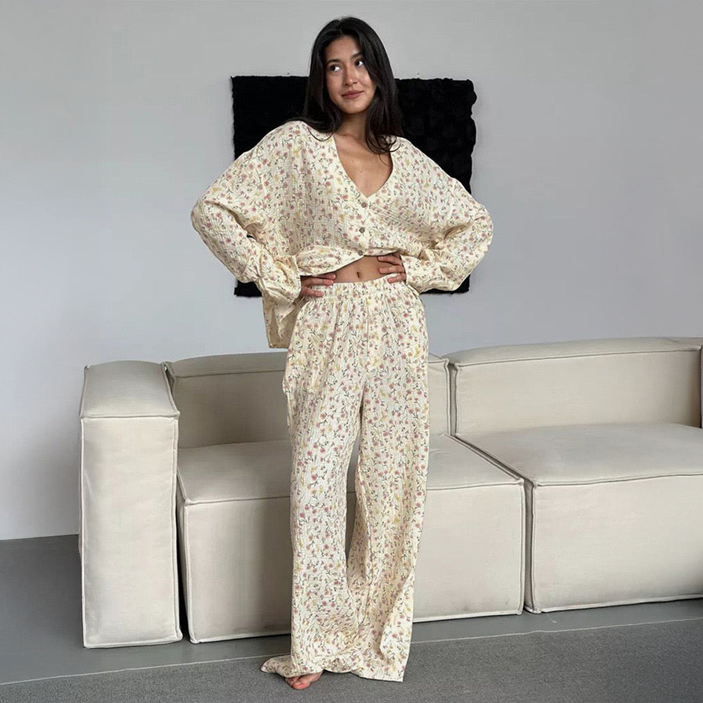 Aura Damen Pyjama