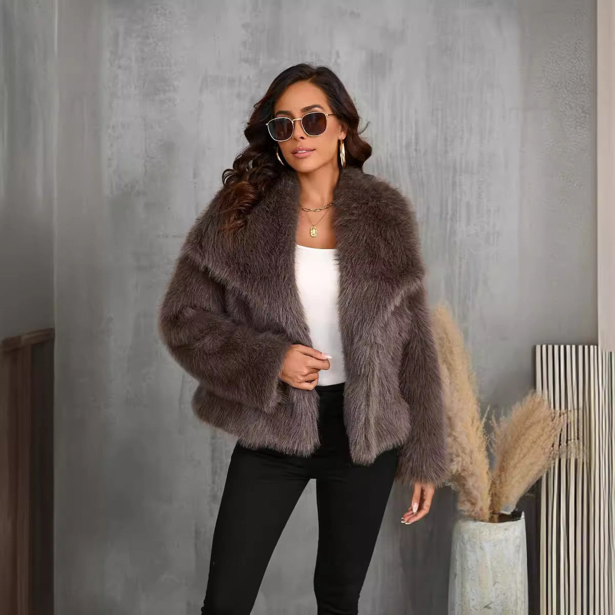 Arctic Luxe Faux Fur Jacket