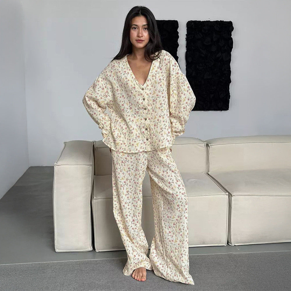 Aura Damen Pyjama